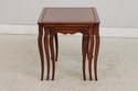 L73844: HENREDON Cherry French Style Nesting Table