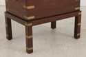 F73847: Vintage Asian Inspired Brass Inlaid Box On