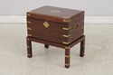 F73847: Vintage Asian Inspired Brass Inlaid Box On