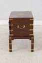 F73847: Vintage Asian Inspired Brass Inlaid Box On