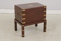 F73847: Vintage Asian Inspired Brass Inlaid Box On