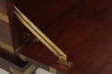 F73847: Vintage Asian Inspired Brass Inlaid Box On