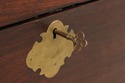 F73847: Vintage Asian Inspired Brass Inlaid Box On