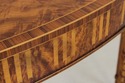 L73849: THEODORE ALEXANDER Inlaid Demilune Table (