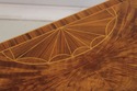 L73849: THEODORE ALEXANDER Inlaid Demilune Table (