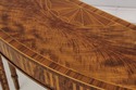 L73849: THEODORE ALEXANDER Inlaid Demilune Table (