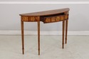 L73849: THEODORE ALEXANDER Inlaid Demilune Table (