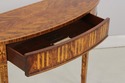 L73849: THEODORE ALEXANDER Inlaid Demilune Table (