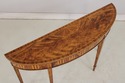 L73849: THEODORE ALEXANDER Inlaid Demilune Table (