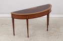 73856: ETHAN ALLEN Inlaid Mahogany Console Hall Ta
