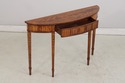 73861: THEODORE ALEXANDER Inlaid Demilune Table (2