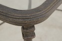 F73884: Outdoor Cast Aluminum Glass Top Patio End 