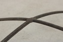 F73884: Outdoor Cast Aluminum Glass Top Patio End 