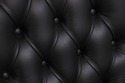 73886: FRANCESCO MOLON Black Tufted Leather Swivel