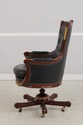 73886: FRANCESCO MOLON Black Tufted Leather Swivel