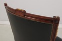 73886: FRANCESCO MOLON Black Tufted Leather Swivel
