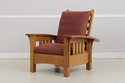 73889: STICKLEY Mission Oak Bow Arm Morris Chair