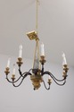 F73897: Italian Gold Leaf Giltwood 8 Light Chandel