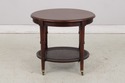 73905: ETHAN ALLEN Freeport Cane Shelf End Table