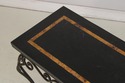 L73909: Wrought Iron Base Marble Top Console Table