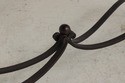 L73909: Wrought Iron Base Marble Top Console Table