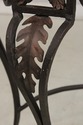 L73909: Wrought Iron Base Marble Top Console Table