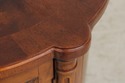 L73915: Pair HENREDON Round Walnut Living Room Lam