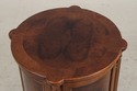 L73915: Pair HENREDON Round Walnut Living Room Lam