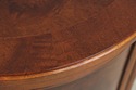 L73915: Pair HENREDON Round Walnut Living Room Lam