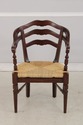 L73933: Pair Of Rush Seat Barrel Back Chairs
