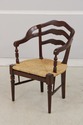 L73933: Pair Of Rush Seat Barrel Back Chairs