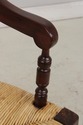 L73933: Pair Of Rush Seat Barrel Back Chairs