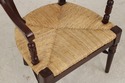 L73933: Pair Of Rush Seat Barrel Back Chairs