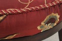 73941: Silk Crewel Work Tufted Back Swivel Chair