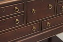 L73944: EJ VICTOR 2 Tier Yew Wood Silver Server Ca