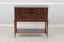 L73944: EJ VICTOR 2 Tier Yew Wood Silver Server Ca