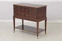 L73944: EJ VICTOR 2 Tier Yew Wood Silver Server Ca