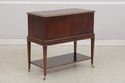 L73944: EJ VICTOR 2 Tier Yew Wood Silver Server Ca