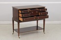 L73944: EJ VICTOR 2 Tier Yew Wood Silver Server Ca