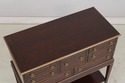 L73944: EJ VICTOR 2 Tier Yew Wood Silver Server Ca