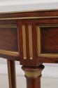 L73960: French Louis XVI Round Marble Top Lamp Tab