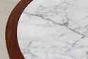 L73960: French Louis XVI Round Marble Top Lamp Tab