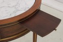 L73960: French Louis XVI Round Marble Top Lamp Tab