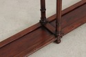 73973: Mahogany 2 Drawer Marble Top Console Table