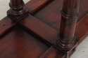 73973: Mahogany 2 Drawer Marble Top Console Table