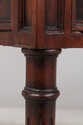 73973: Mahogany 2 Drawer Marble Top Console Table