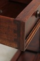 73973: Mahogany 2 Drawer Marble Top Console Table