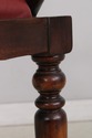 73977: HANCOCK & MOORE Red Leather Bar Stool Count