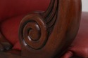 73977: HANCOCK & MOORE Red Leather Bar Stool Count