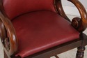 73977: HANCOCK & MOORE Red Leather Bar Stool Count